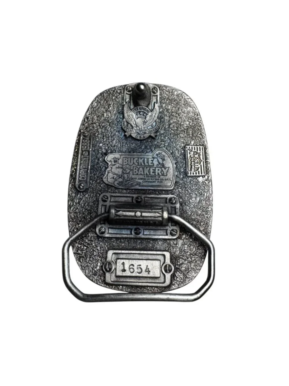 Police-Themed Belt Buckle 